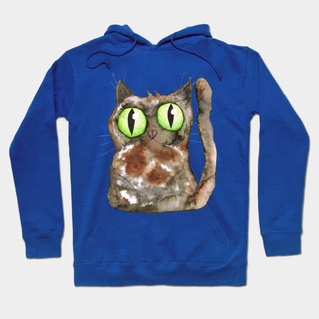 Tortoiseshell cat Hoodie by Bwiselizzy